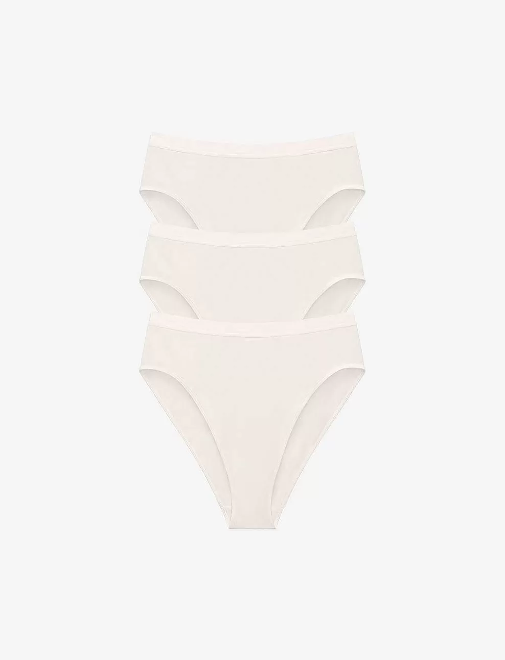 Bikini^ThirdLove Organic Cloud Cotton High Leg Bikini 3 Pack Box
