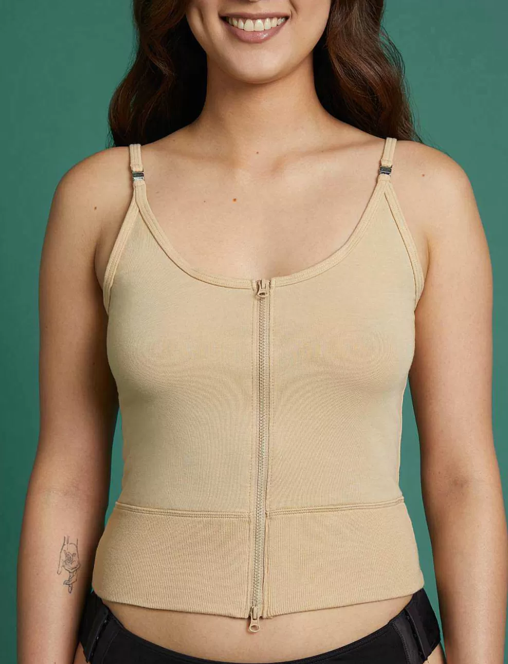 Sleep & Lounge^ThirdLove Slick Chicks Adaptive Front Zip Cami