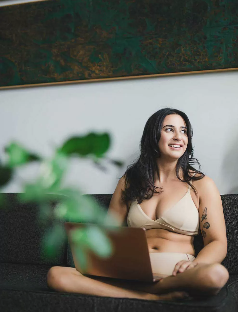 Wireless^ThirdLove Slick Chicks Adaptive Lounge Bra With Velcro® Brand Fastener